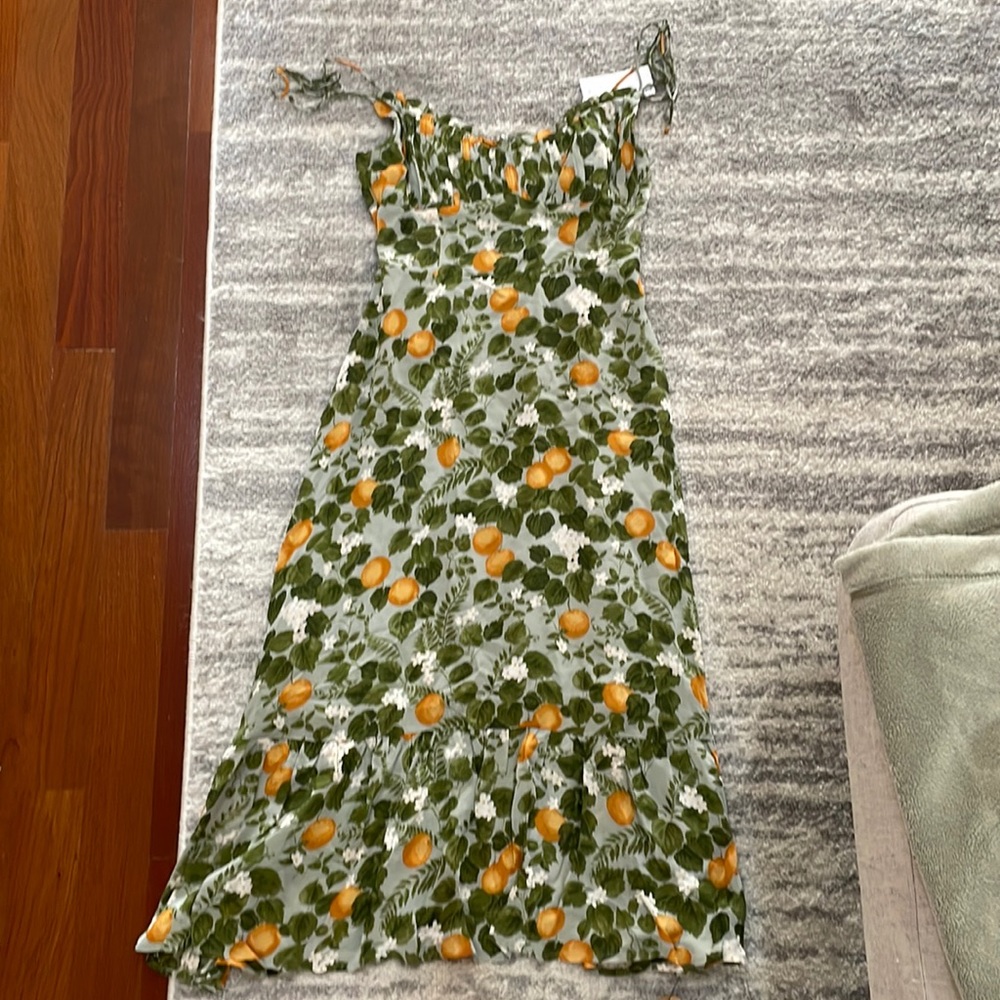 NWT Reformatiom Embry Dress in Orange Grove Size 8